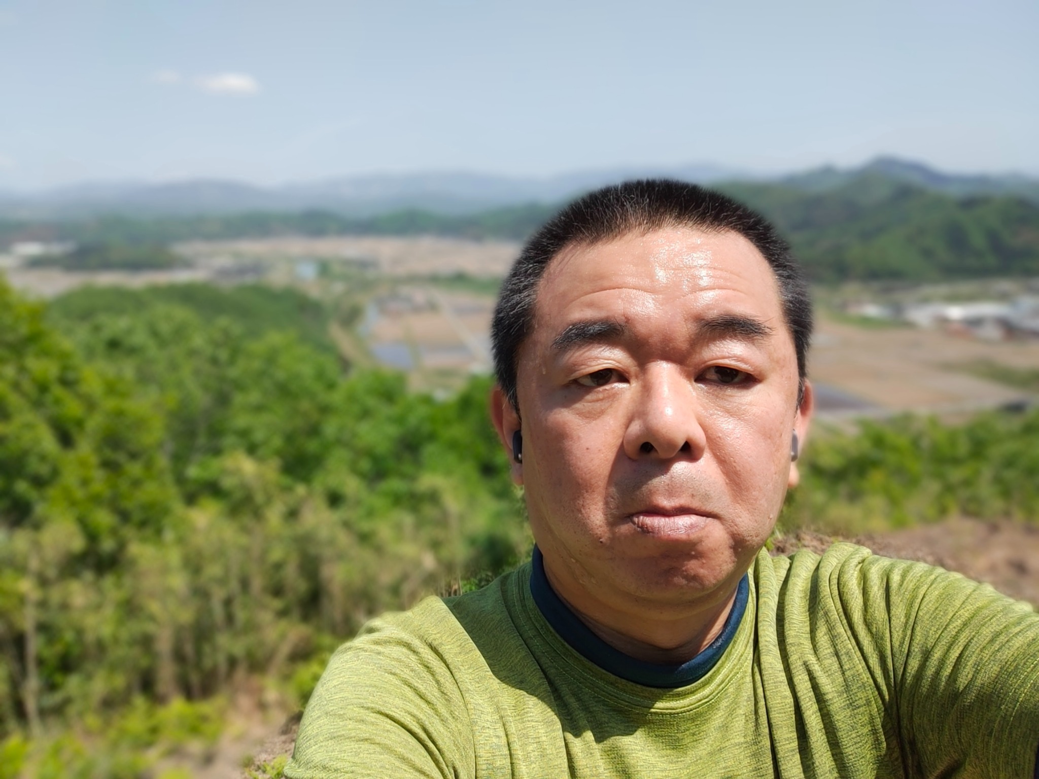 山で撮影した講師・三好健太郎